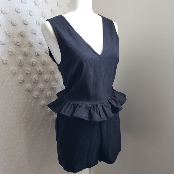 ASOS  Black Ruffle Romper - Picture 3 of 12